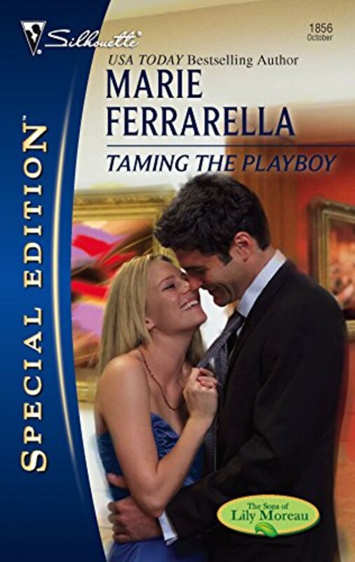 Book cover for "Taming the Playboy" by Marie Ferrarella