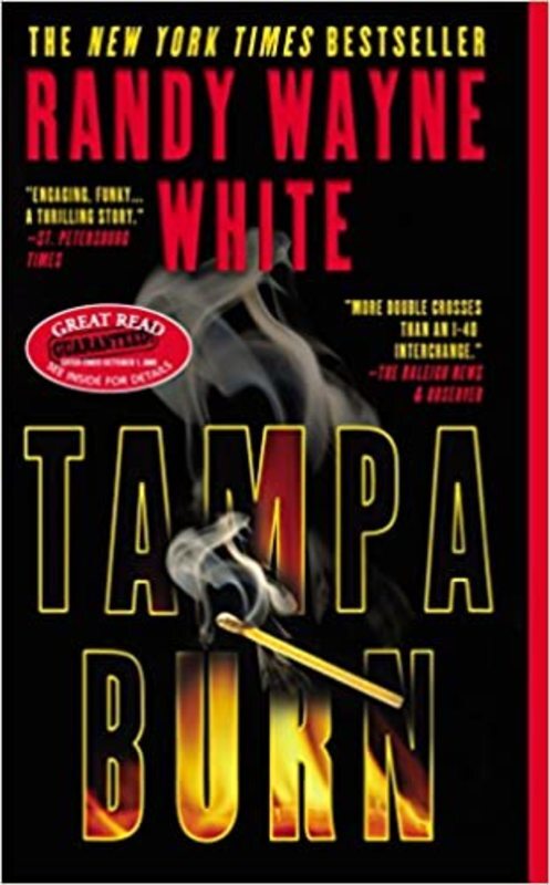 Book cover for "Tampa Burn" by Randy Wayne White