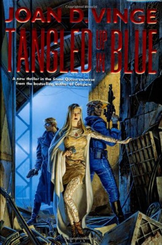 Book cover for "Tangled Up in Blue" by Joan Vinge