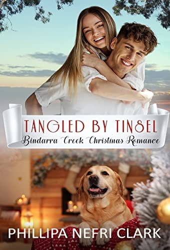 Book cover for "Tangled by Tinsel" by Phillipa Nefri Clark
