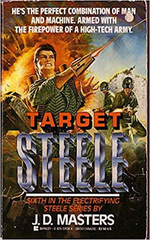 Book cover for "Target Steele" by Simon Hawke