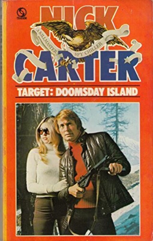 Book cover for "Target: Doomsday Island" by Nick Carter