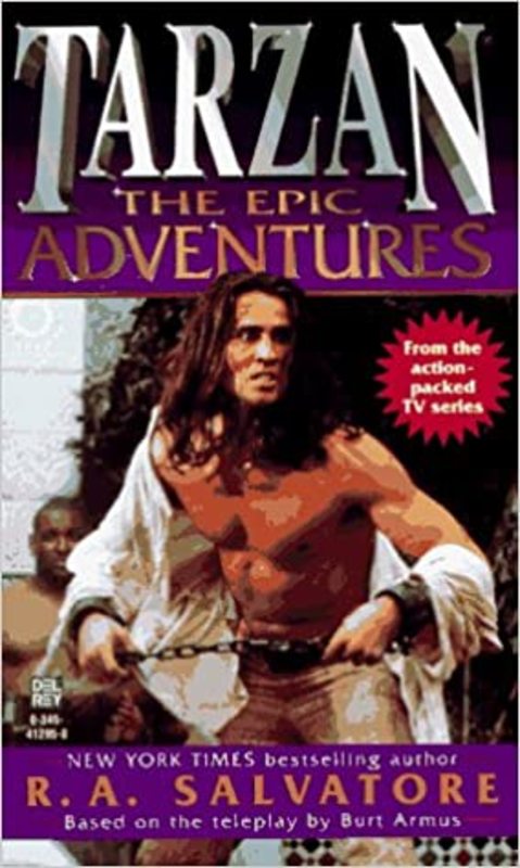 Book cover for "Tarzan" by RA Salvatore
