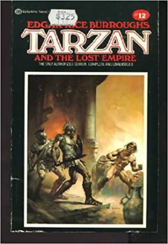 Book cover for "Tarzan and the Lost Empire" by Edgar Rice Burroughs