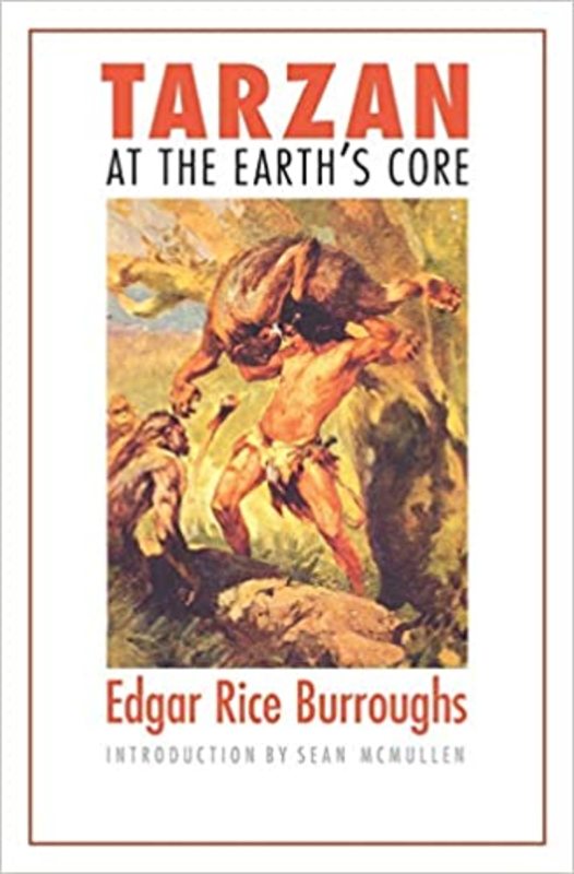 Book cover for "Tarzan at the Earth's Core" by Edgar Rice Burroughs