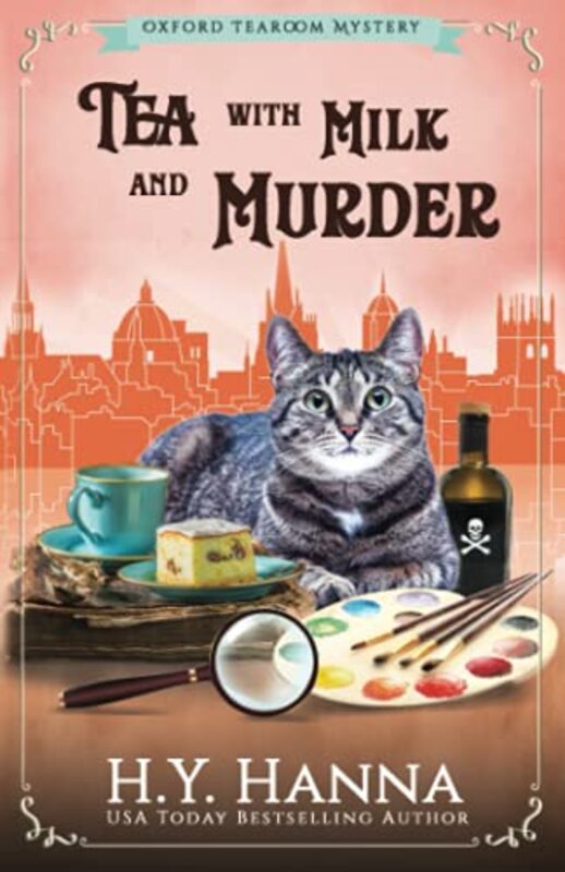 Book cover for "Tea with Milk and Murder" by HY Hanna