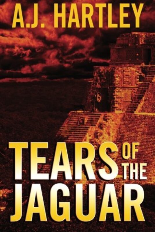 Book cover for "Tears of the Jaguar" by AJ Hartley