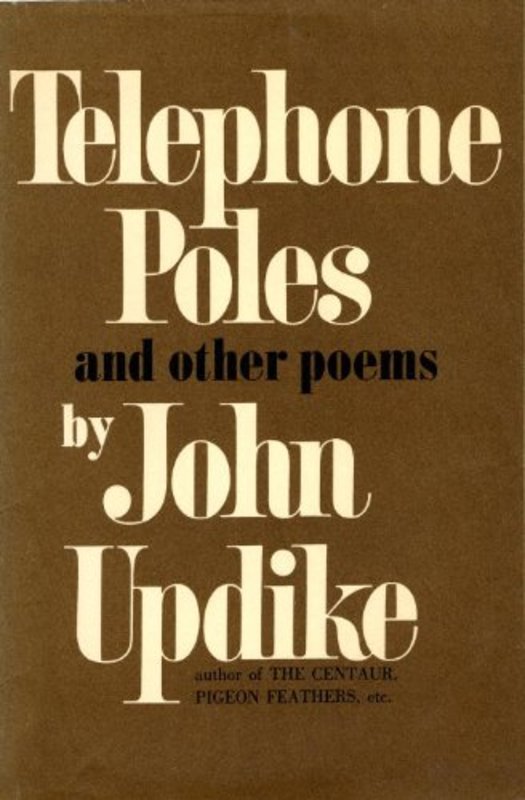 Book cover for "Telephone Poles" by John Updike
