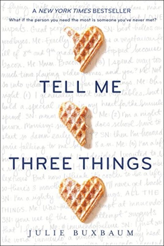 Book cover for "Tell Me Three Things" by Julie Buxbaum