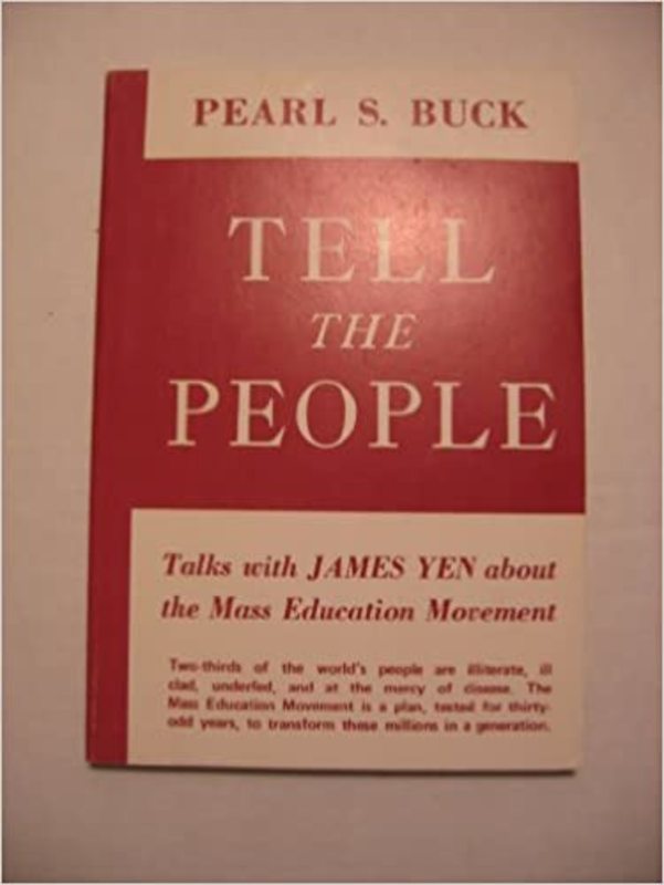 Book cover for "Tell the People" by Pearl S Buck