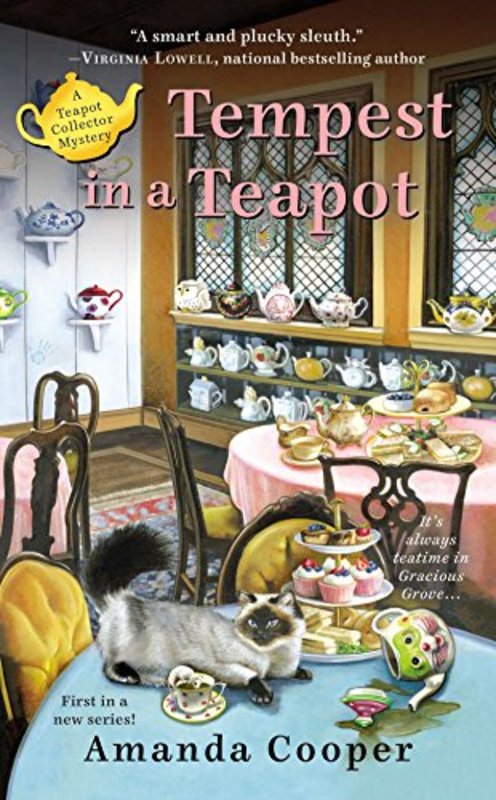 Book cover for "Tempest in a Teapot" by Victoria Hamilton
