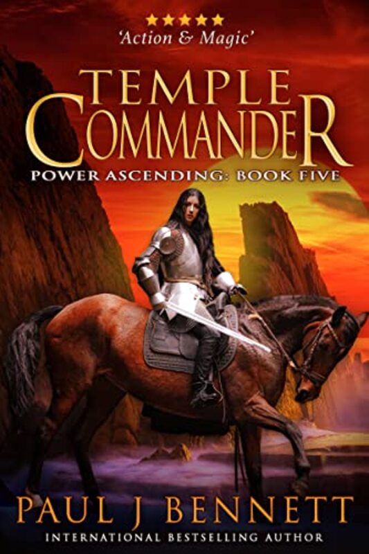 Book cover for "Temple Commander" by Paul J Bennett