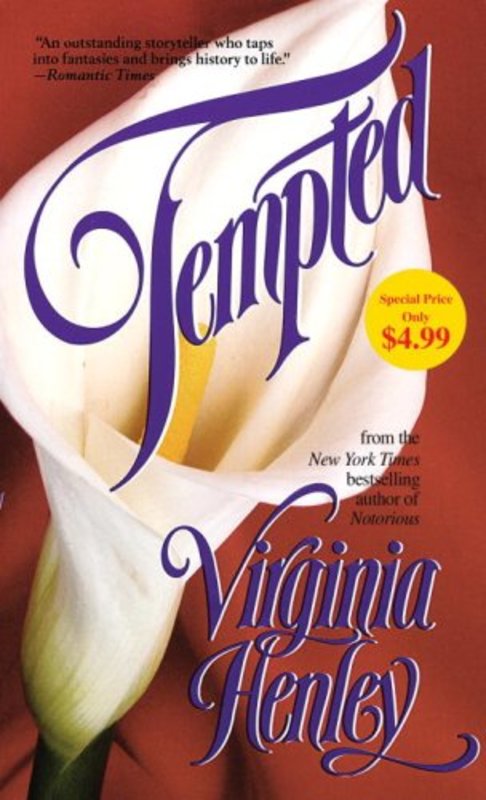 Book cover for "Tempted" by Virginia Henley