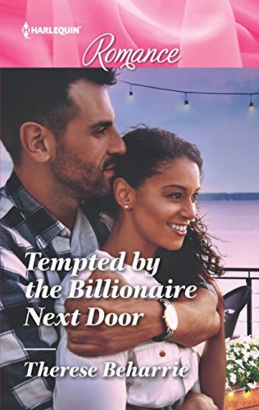 Book cover for "Tempted by the Billionaire Next Door" by Therese Beharrie