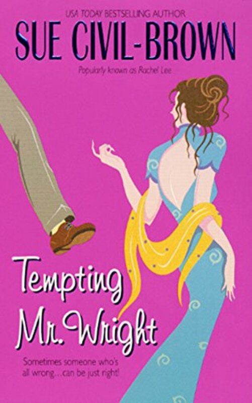 Book cover for "Tempting Mr. Wright" by Rachel Lee