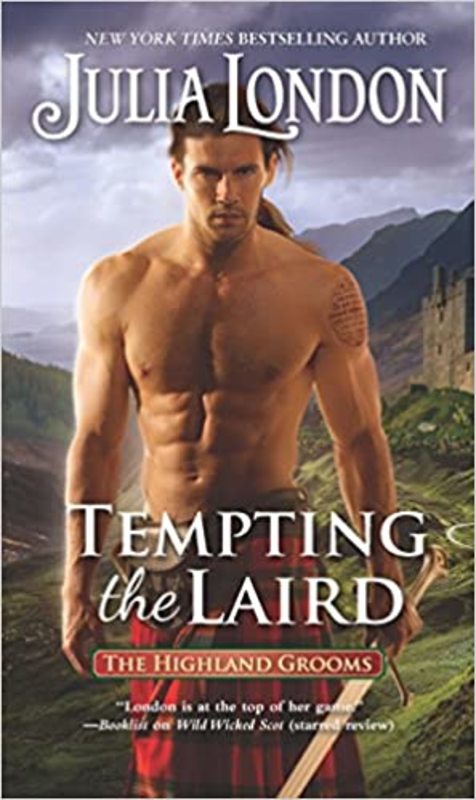 Book cover for "Tempting the Laird" by Julia London