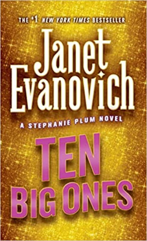 Book cover for "Ten Big Ones" by Janet Evanovich