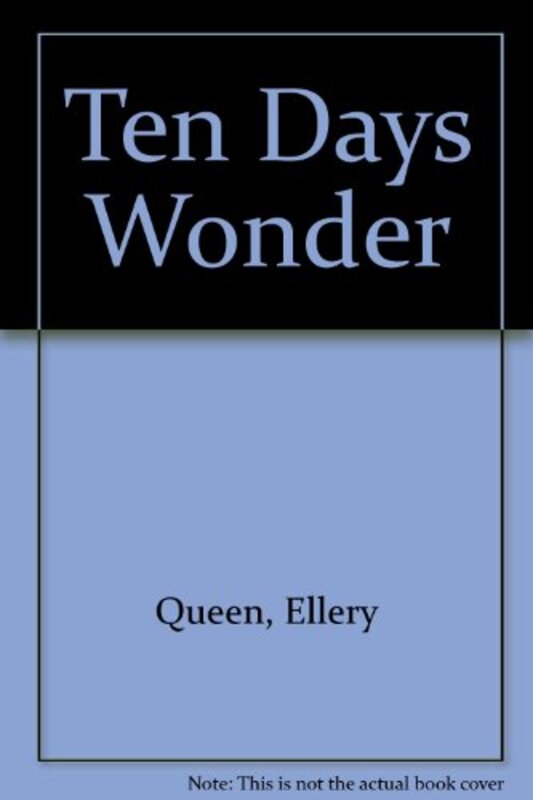 Book cover for "Ten Days' Wonder" by Ellery Queen