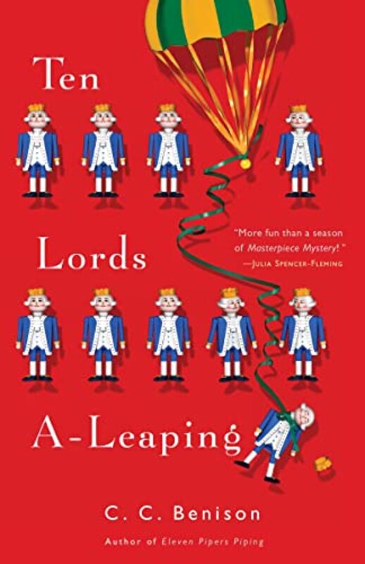Book cover for "Ten Lords A-Leaping" by CC Benison