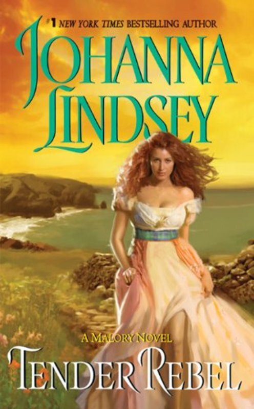 Book cover for "Tender Rebel" by Johanna Lindsey