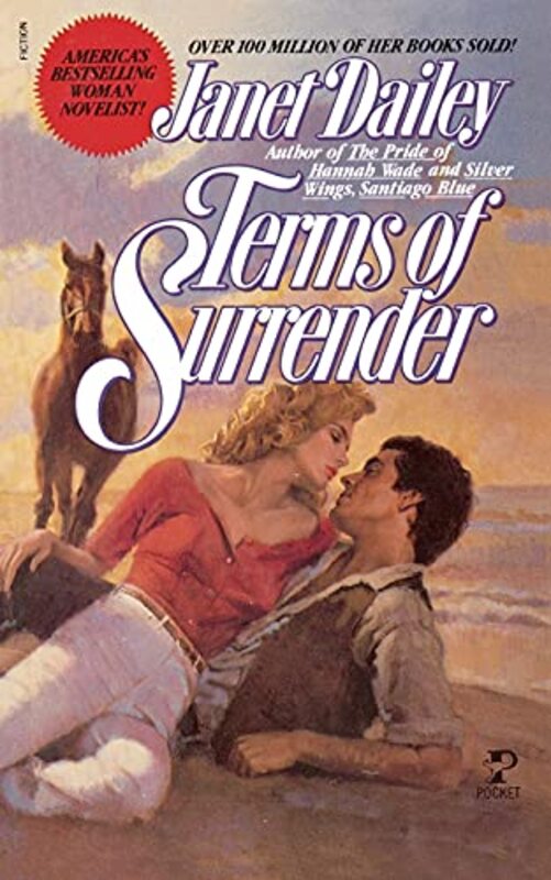 Book cover for "Terms of Surrender" by Janet Dailey