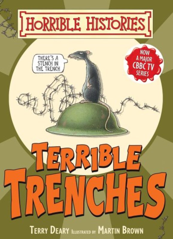 Book cover for "Terrible Trenches" by Terry Deary