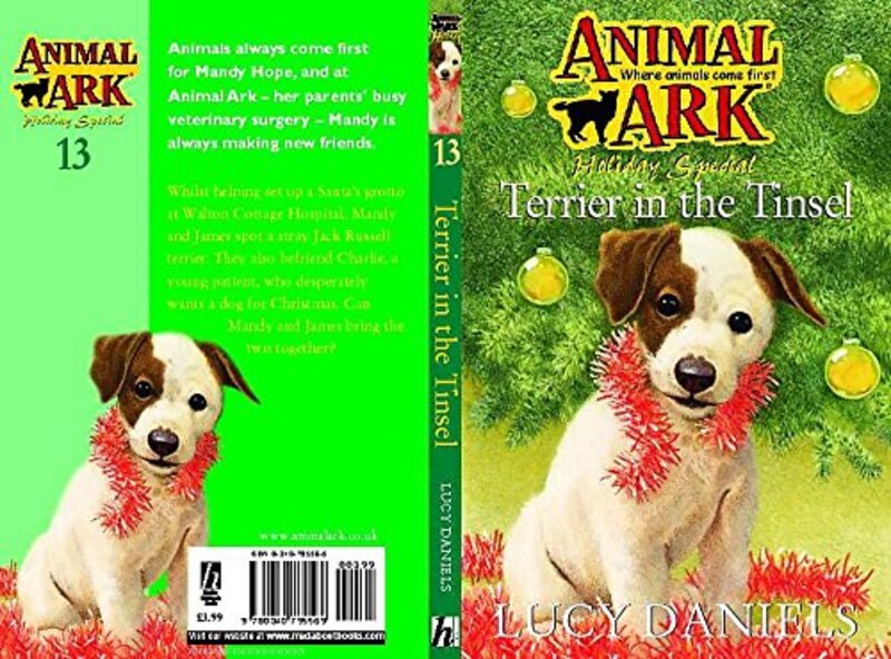 Book cover for "Terrier in the Tinsel" by Lucy Daniels