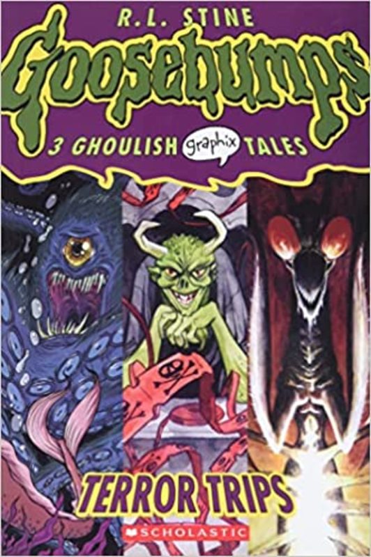 Book cover for "Terror Trips" by R.L. Stine