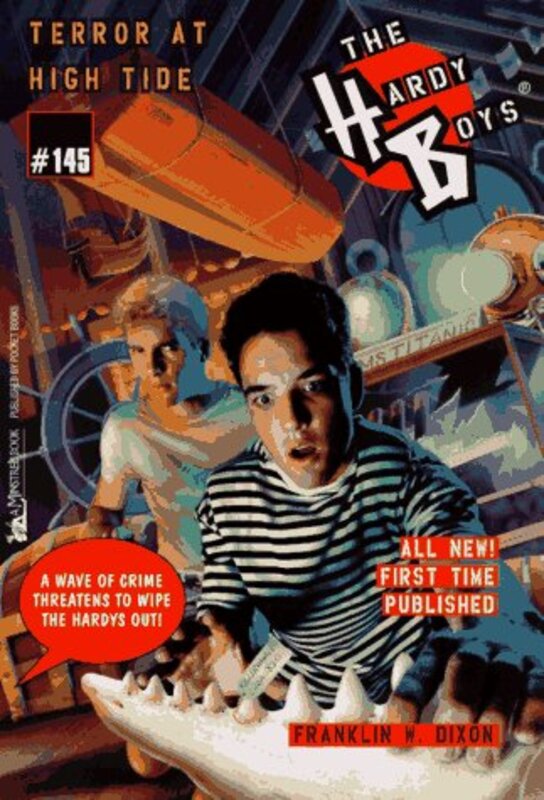 Book cover for "Terror at High Tide" by Franklin W Dixon