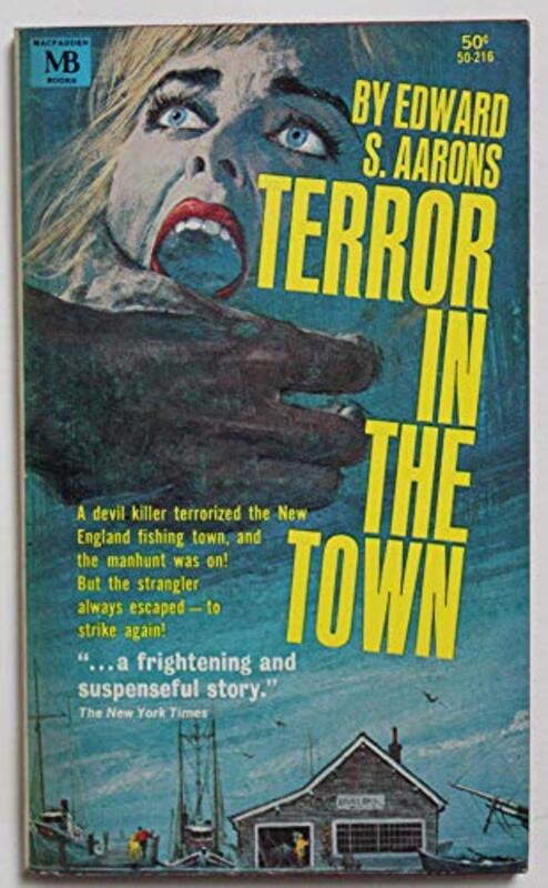 Book cover for "Terror in the Town" by Edward S Aarons