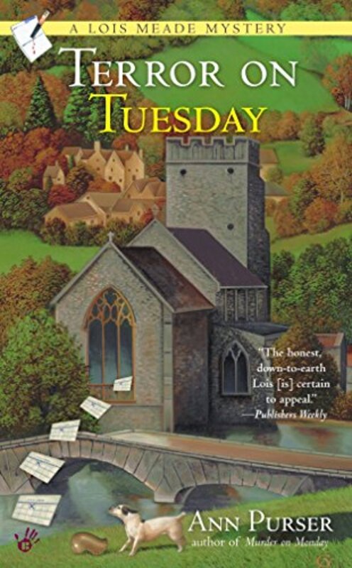 Book cover for "Terror on Tuesday" by Ann Purser