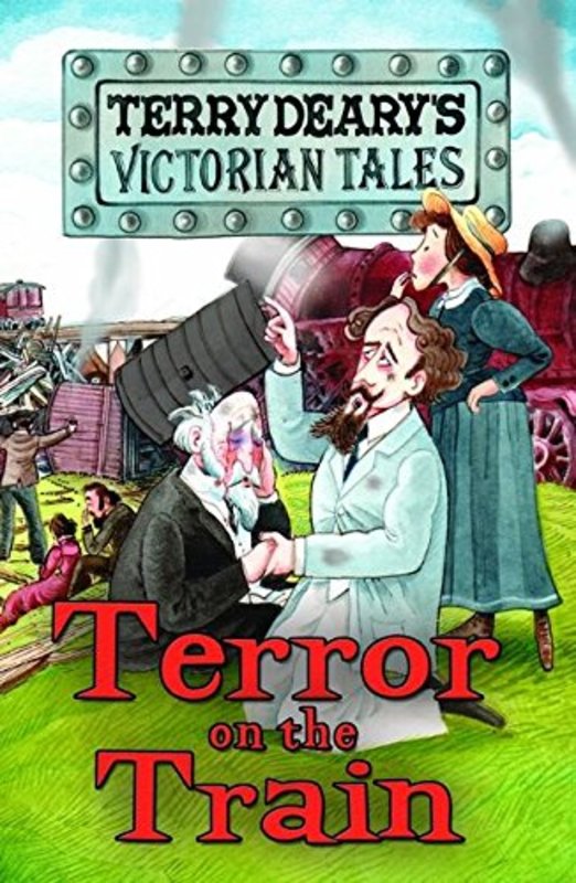 Book cover for "Terror on the Train" by Terry Deary