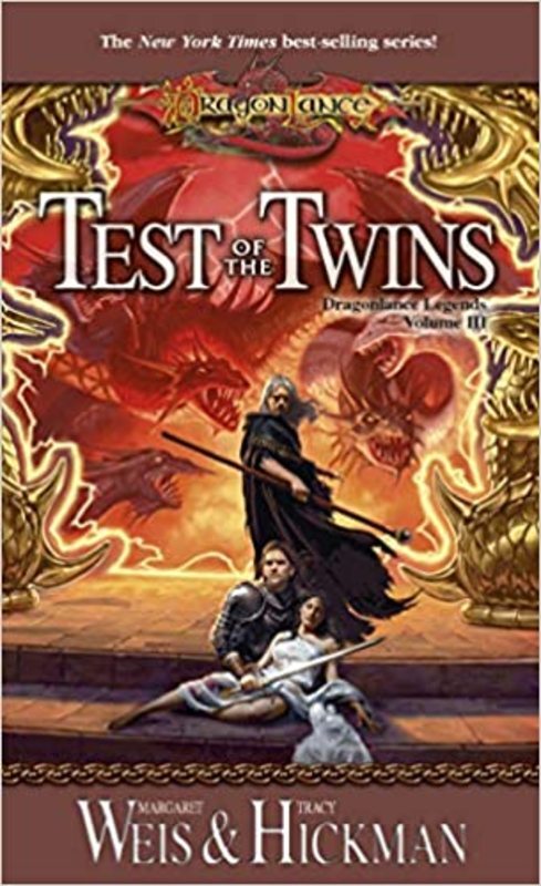 Book cover for "Test of the Twins" by Margaret Weis
