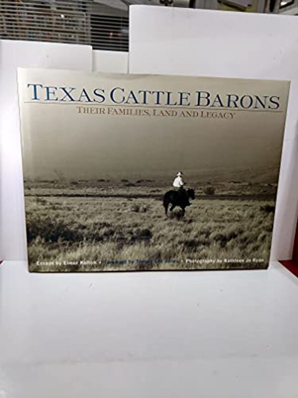 Book cover for "Texas Cattle Barons" by Elmer Kelton