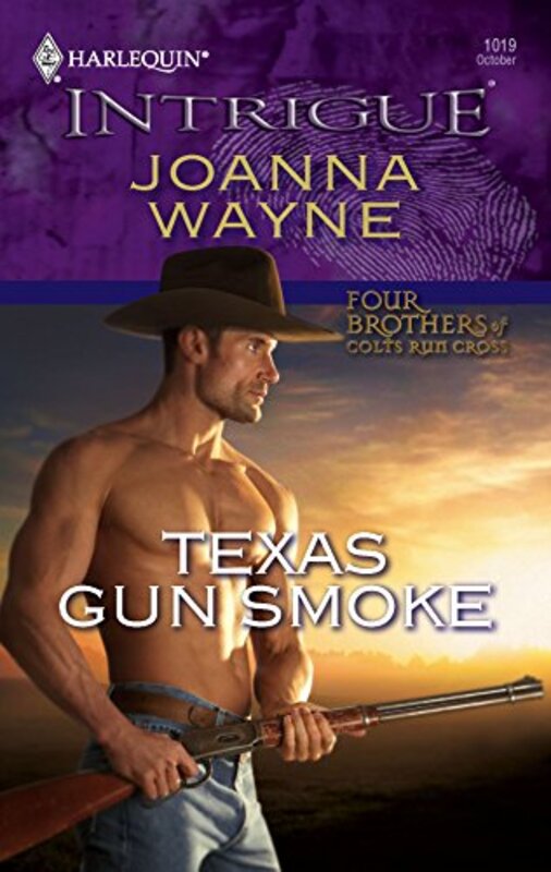 Book cover for "Texas Gun Smoke" by Joanna Wayne