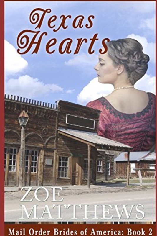 Book cover for "Texas Hearts" by Zoe Matthews