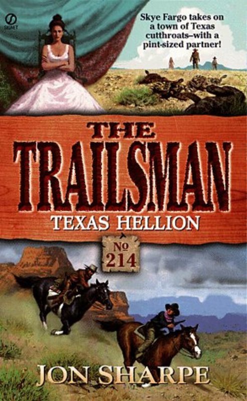 Book cover for "Texas Hellion" by Jon Sharpe
