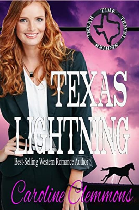 Book cover for "Texas Lightning" by Caroline Clemmons