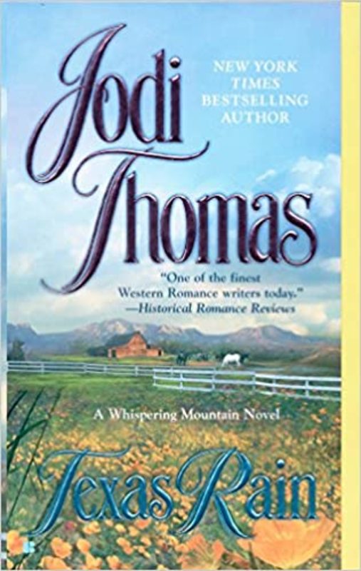Book cover for "Texas Rain" by Jodi Thomas