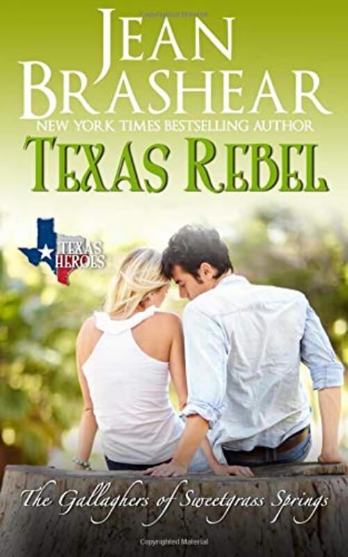 Book cover for "Texas Rebel" by Jean Brashear