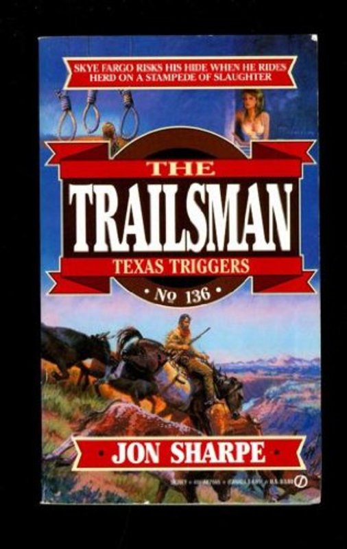 Book cover for "Texas Triggers" by Jon Sharpe