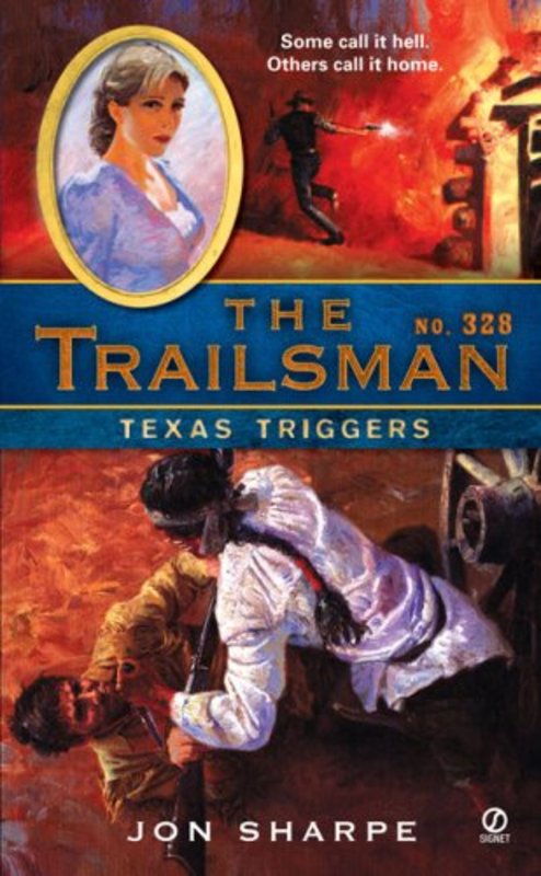 Book cover for "Texas Triggers" by Jon Sharpe