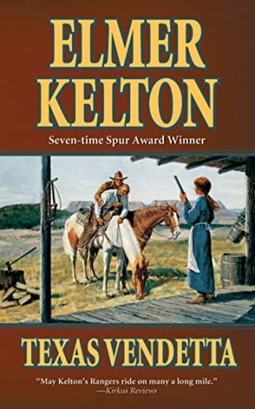 Book cover for "Texas Vendetta" by Elmer Kelton