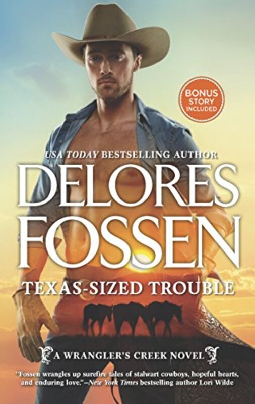 Book cover for "Texas-Sized Trouble" by Delores Fossen