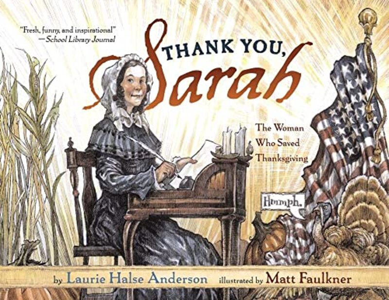 Book cover for "Thank You, Sarah: The Woman Who Saved Thanksgiving"