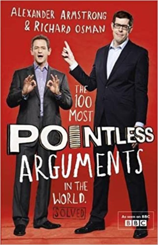 Book cover for "The 100 Most Pointless Arguments in the World"