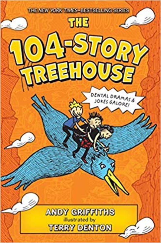 Book cover for "The 104-Story Treehouse" by Andy Griffiths