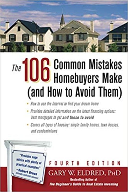Book cover for "The 106 Common Mistakes Homebuyers Make" by Gary W. Eldred