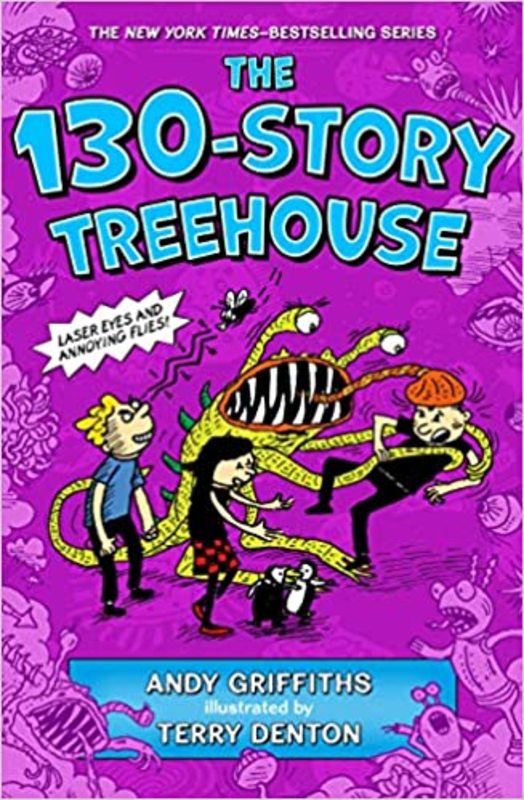 Book cover for "The 130-Story Treehouse" by Andy Griffiths