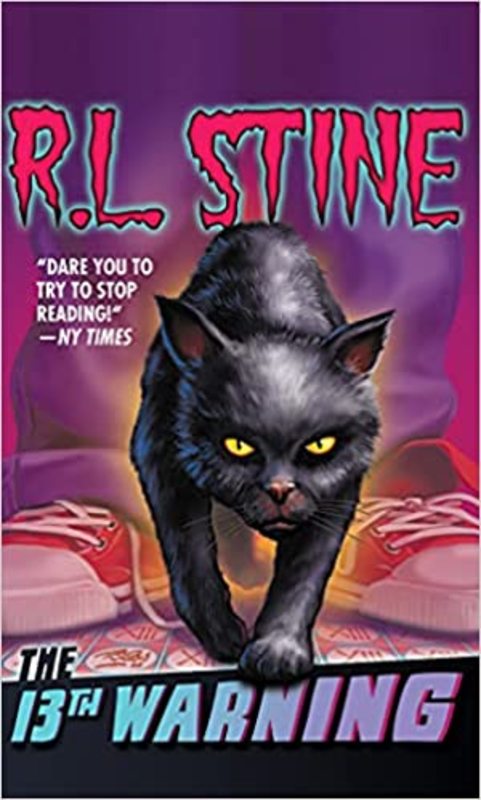 Book cover for "The 13th Warning" by R.L. Stine
